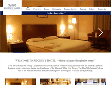 Tablet Screenshot of khartoumregencyhotel.com